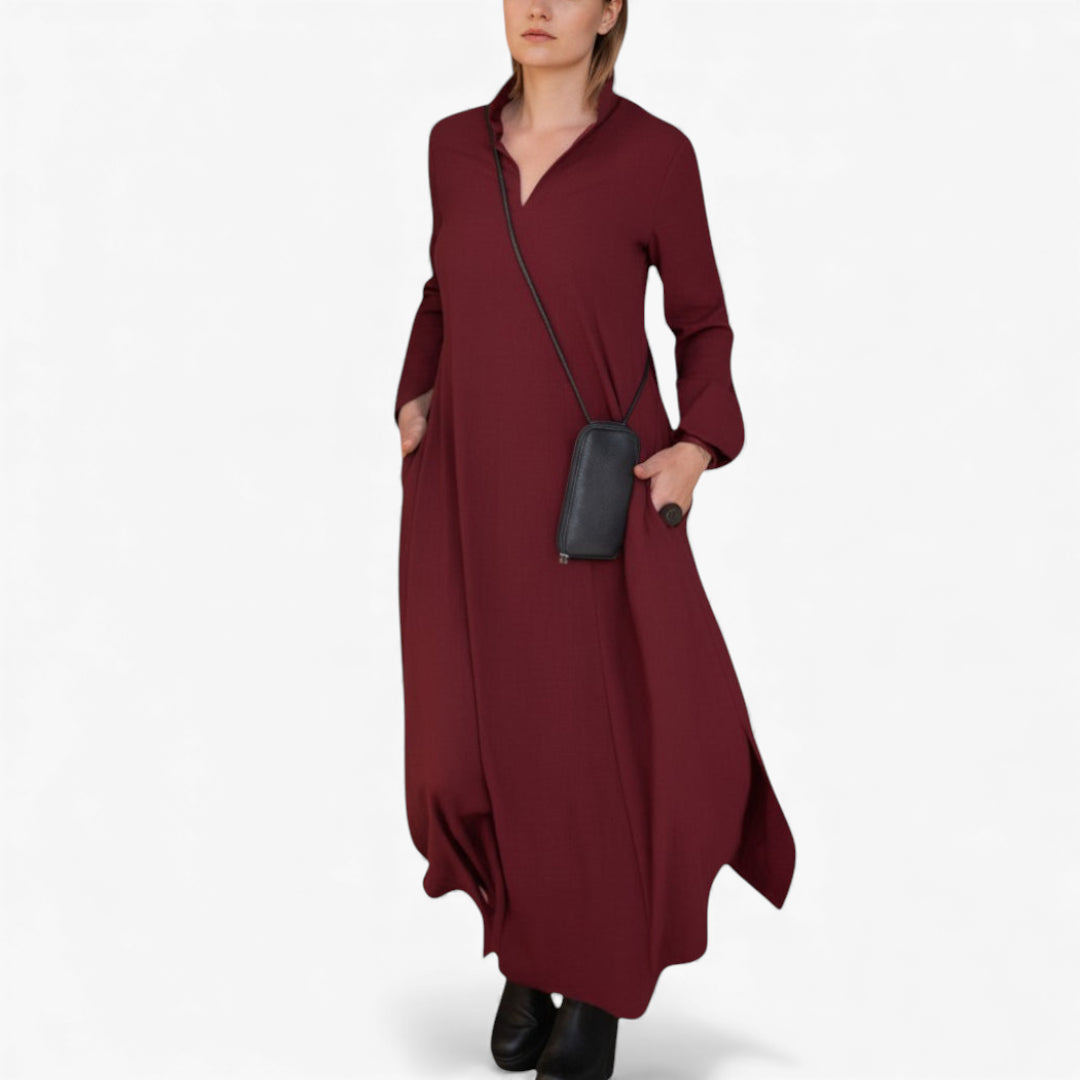 Women’s Long Sleeve Shirt Dress | Maxi