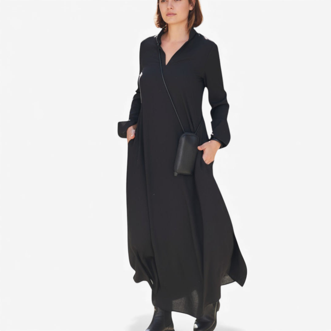 Women’s Long Sleeve Shirt Dress | Maxi